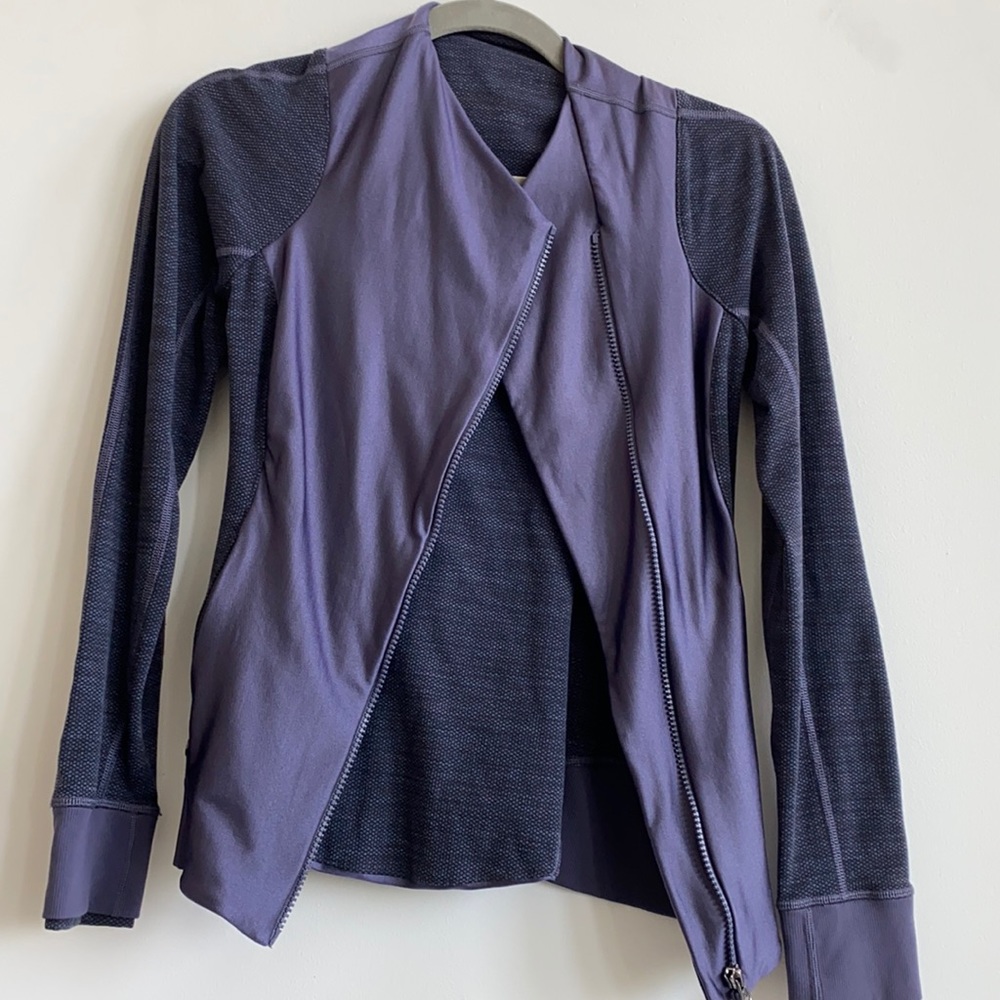 Lululemon women’s purple 2 tone zip jacket 4